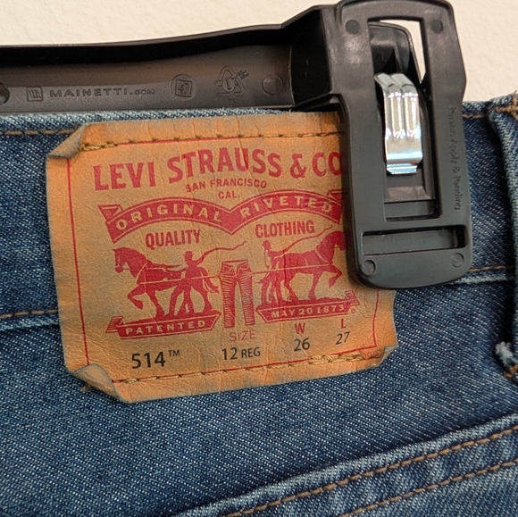 Levi's 514 Straight Leg Jeans Size 26 Medium Wash - Picture 8 of 8